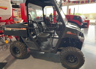 CORVUS TERRAIN DX4S  - 2026
- modelo compacto
- 800 cc con 22 cv de potencia
- motor diesel 
- biplaza
- con reductora y bloqueo diferencial
- caja basculante
- caja de cambios CVT automatica (L-H-N-R)