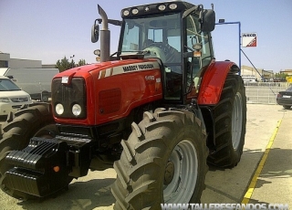 Tractor usado Massey Ferguson 6490, doble tracción, 170cv, año 2003, 4.500 horas, con ruedas nuevas.