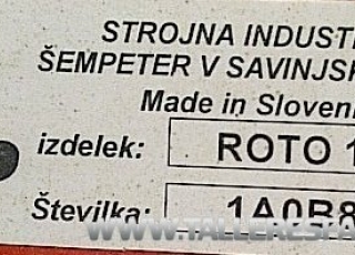 Segadora de dos platos de tambor, marca SIP, modelo ROTO 185G, de 1.95m de anchura.