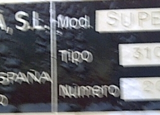 Sembradora convencional marca Sola, modelo Supersem 784, de 3.10 metros de ancho, con 21 rejas.