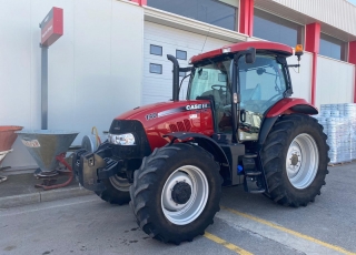 CASE IH MAXXUM 140 EP con suspension en cabina, doble traccion, ruedas buenas (las primeras), cambio semi powershift, con 16 velocidades en avance y retroceso, inversor electrohidraulico, 2 distribuidores traseros mecanicos.