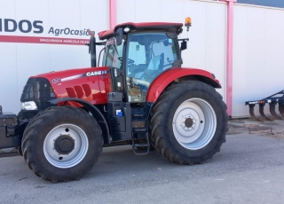 CASE IH PUMA 175 CVX con tan solo 4.800 horas de trabajo, cambio continuo CVX a 50 km/h, con inversor hidraulico, suspension delantera y en cabina, 3 distribuidores electrohidraulicos traseros, enganche oscilante mas barra de tiro, pesa delantera de 1000 kg